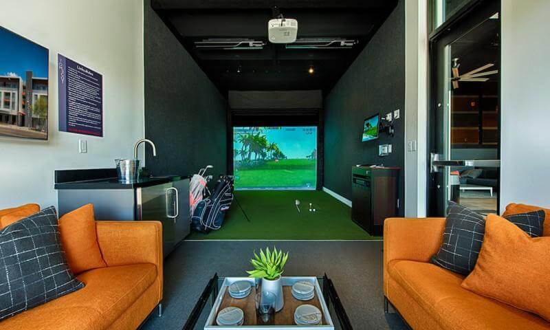 The Tomscot Clubhouse With Virtual Golf Scottsdale, Az Apartments